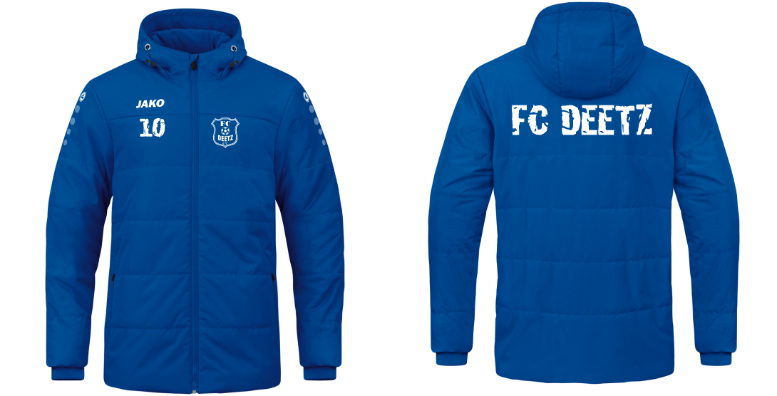 FC Deetz Coachjacke Team mit Kapuze